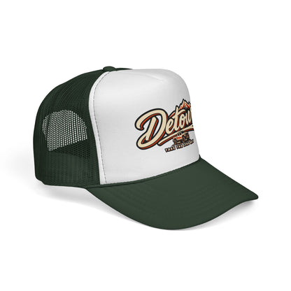 Detour Trucker Hat — Vintage Road Trip Mesh Cap