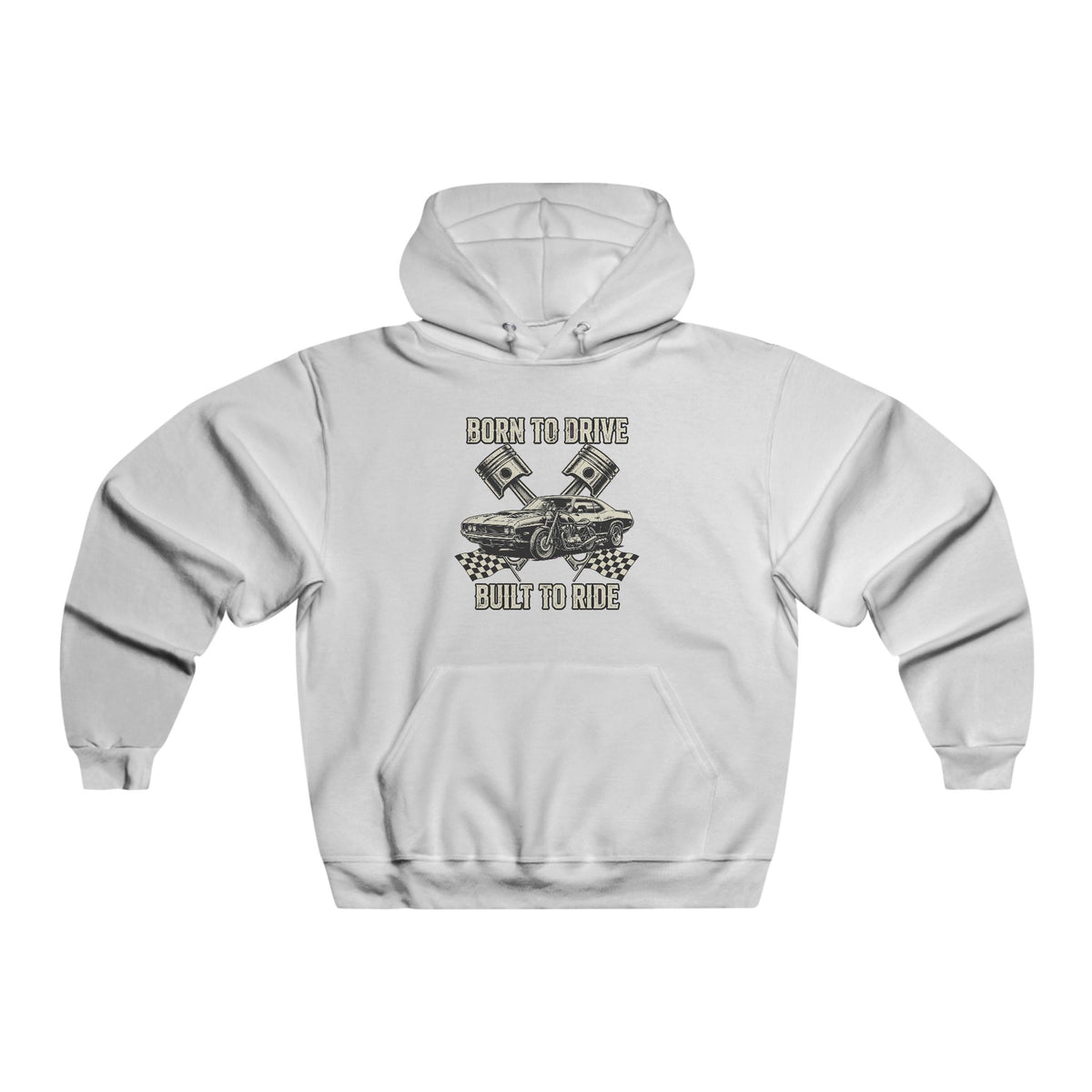 Mechanic Gearhead Hoodie — Vintage Wrench & Tire Flame Auto Repair Sweatshirt