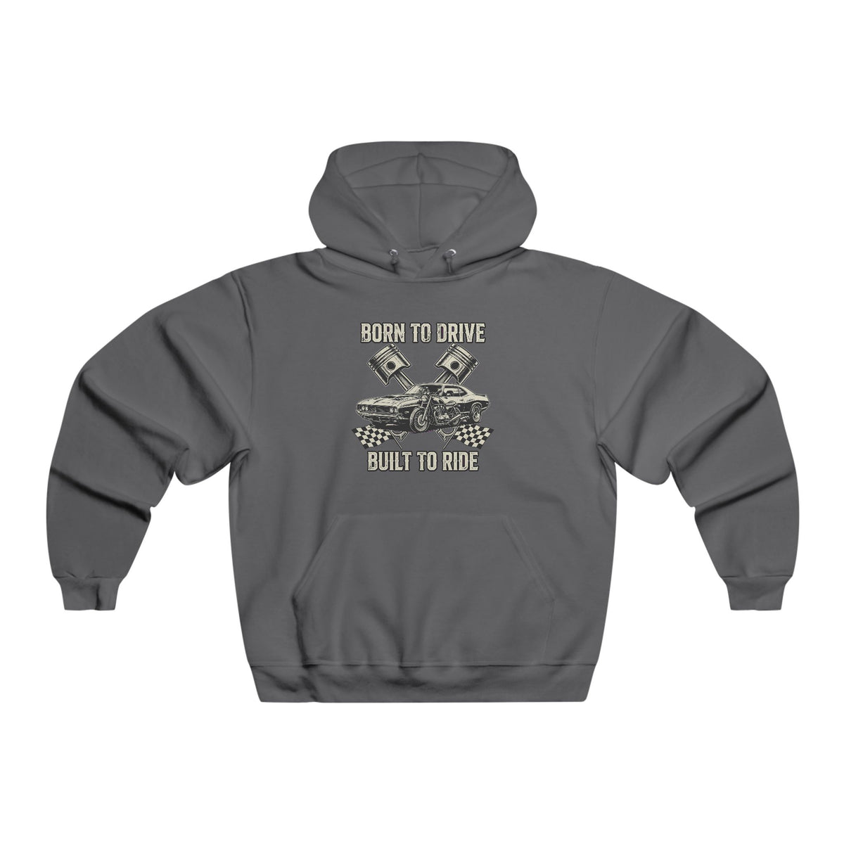 Mechanic Gearhead Hoodie — Vintage Wrench & Tire Flame Auto Repair Sweatshirt