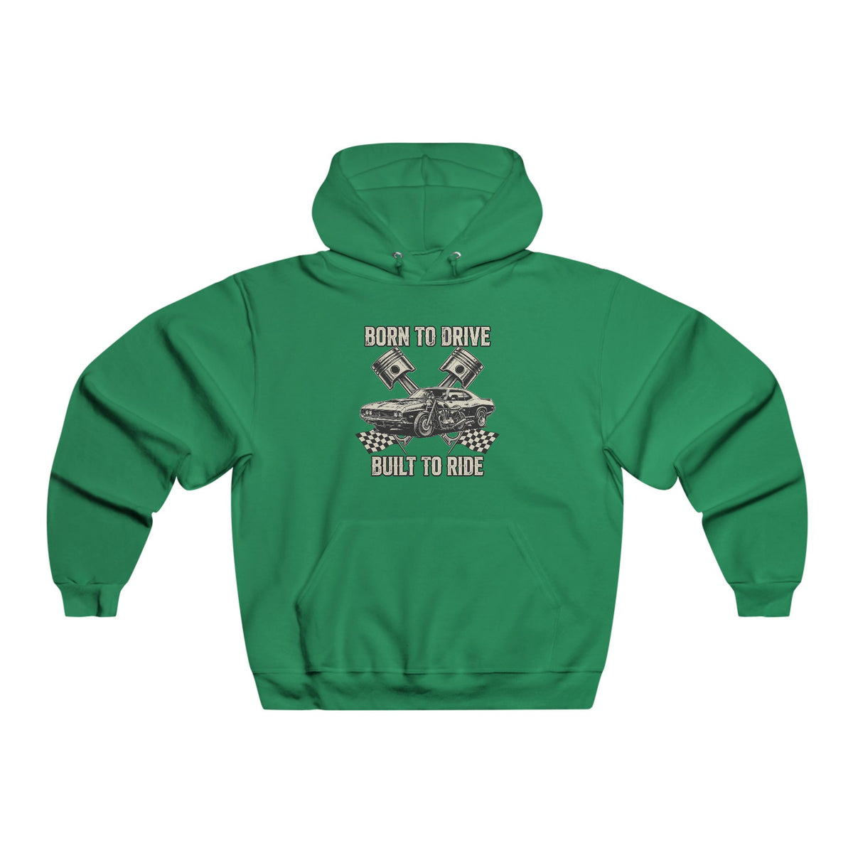 Mechanic Gearhead Hoodie — Vintage Wrench & Tire Flame Auto Repair Sweatshirt