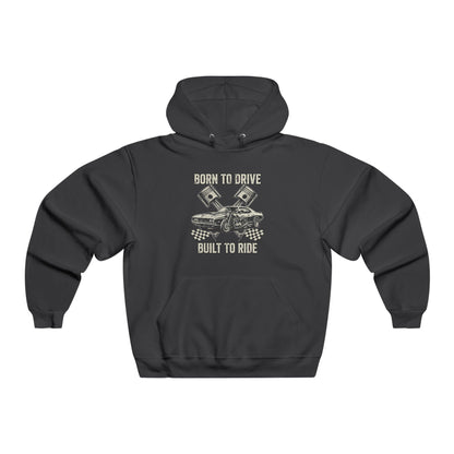 Mechanic Gearhead Hoodie — Vintage Wrench & Tire Flame Auto Repair Sweatshirt