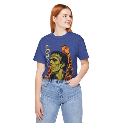 Vintage Frankenstein Smoking Monster T-Shirt
