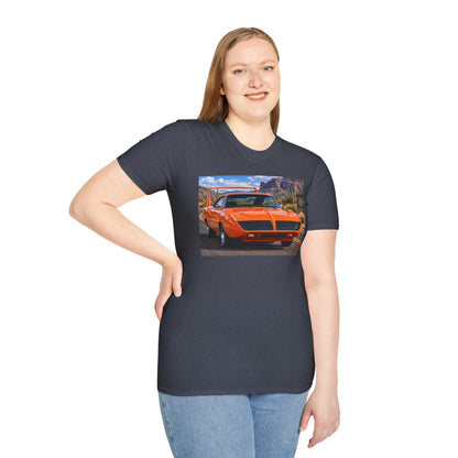 Classic Orange Muscle Car T-Shirt — Route 66 Roadtrip Tee