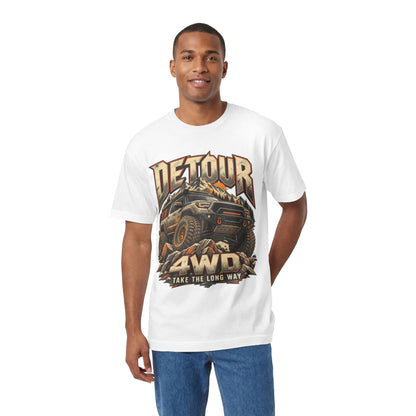 4WD Off-Road Tee — "Detour" Truck Graphic (Take the Long Way)