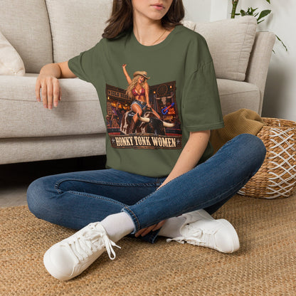Honky Tonk Women T-Shirt — Retro Cowgirl Rodeo Graphic Tee