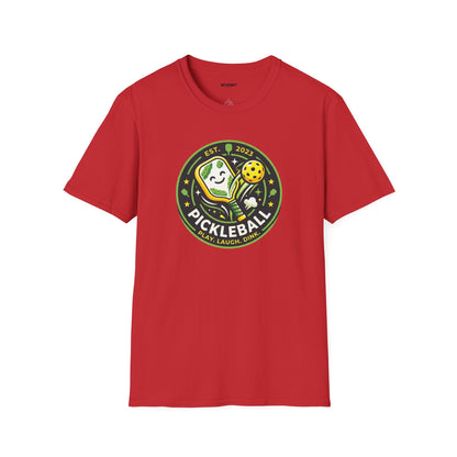 Pickleball Retro Crest T-Shirt — 'Pickleball' Vintage Logo Tee