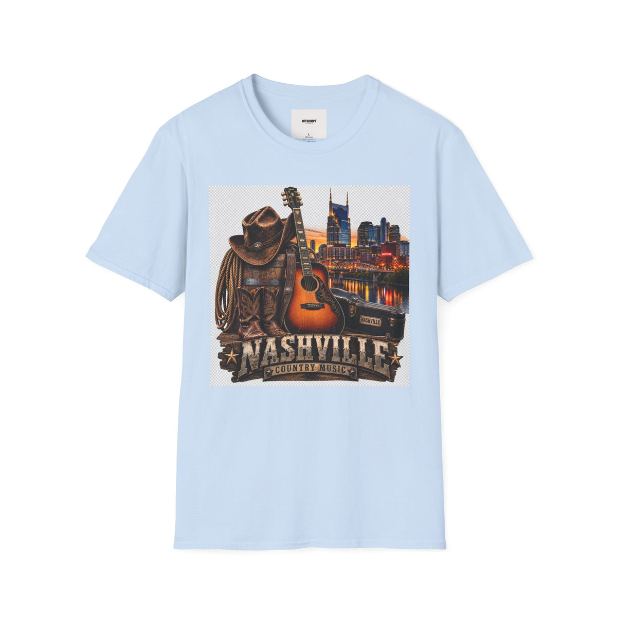 Nashville Skyline Guitar Tee