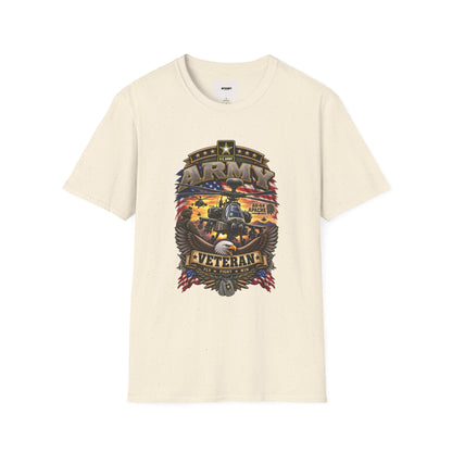 Army Veteran AH-64 Apache T-Shirt — Patriotic Military Helicopter Tee