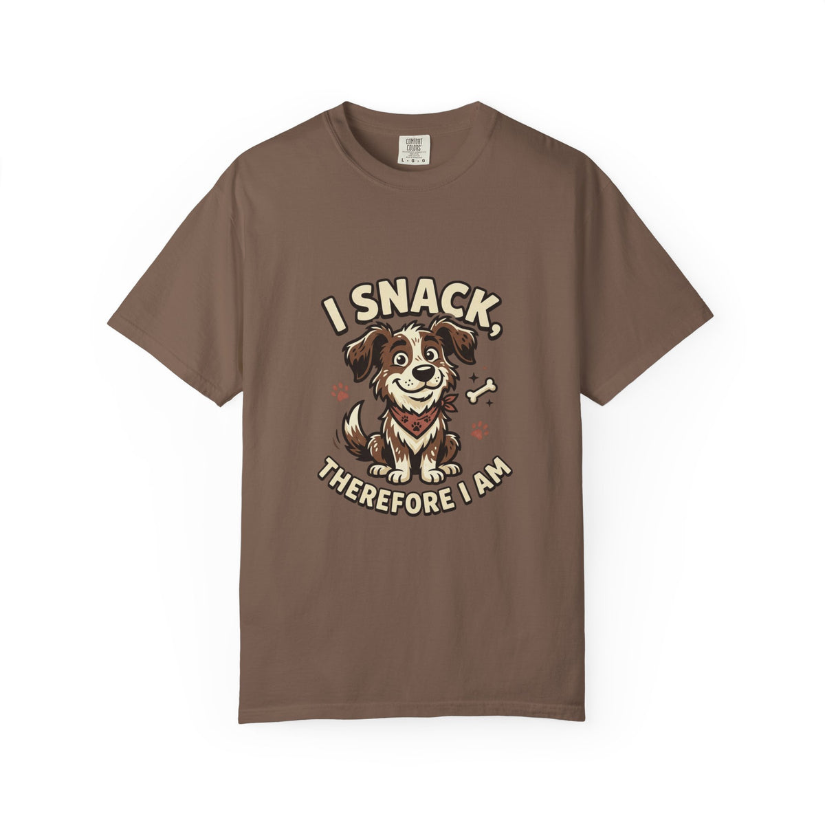I Snack Therefore I Am Dog T-Shirt