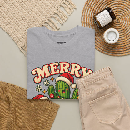Merry Cactus Christmas Tee — Festive Holiday Cactus Shirt