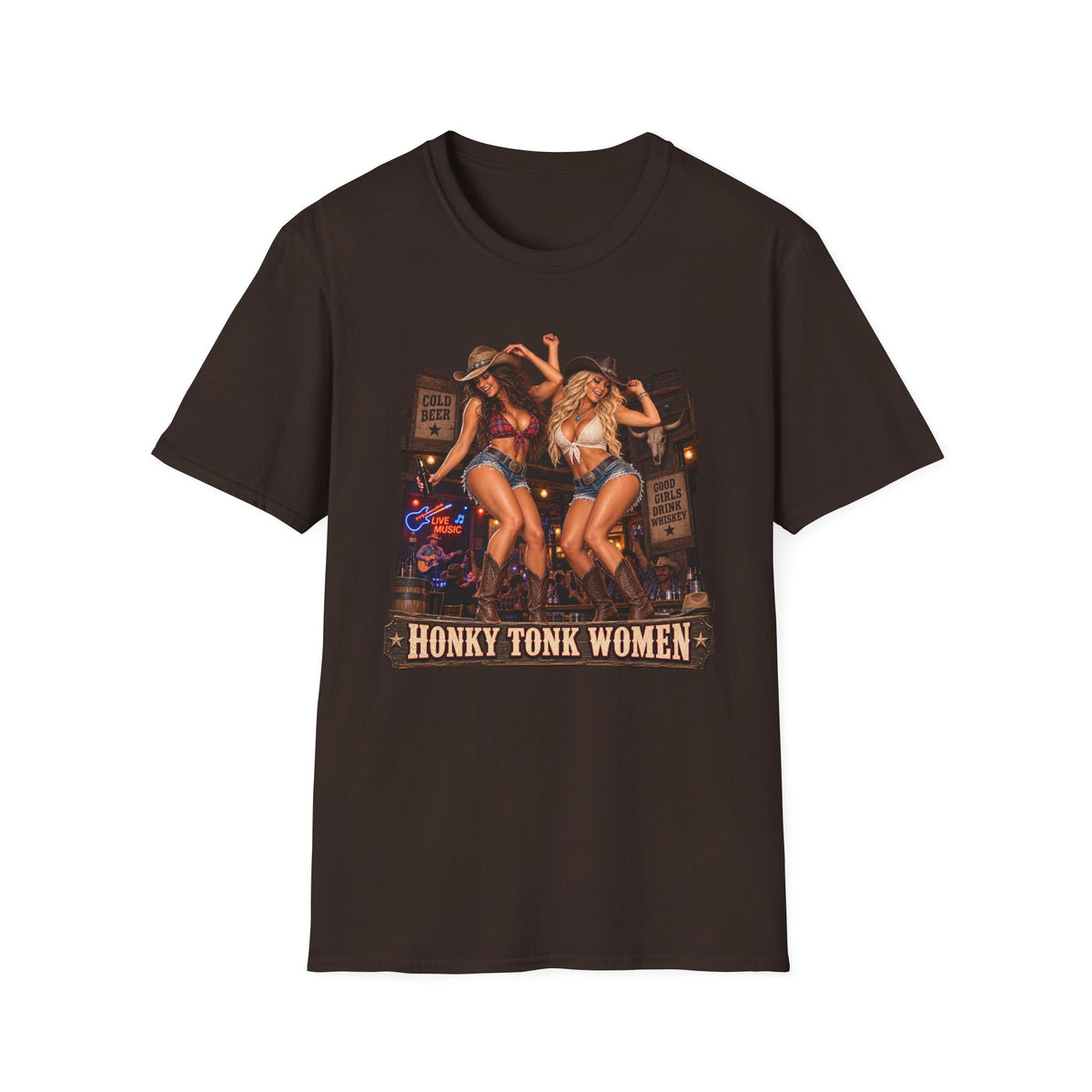 Honky Tonk Women T-Shirt — Country Cowgirl Graphic Tee