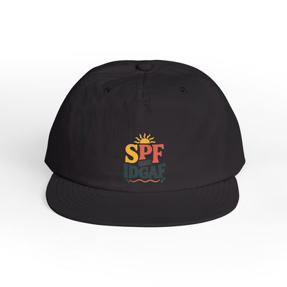 SPF IDGAF Surf Cap | Retro Sun Typography Hat