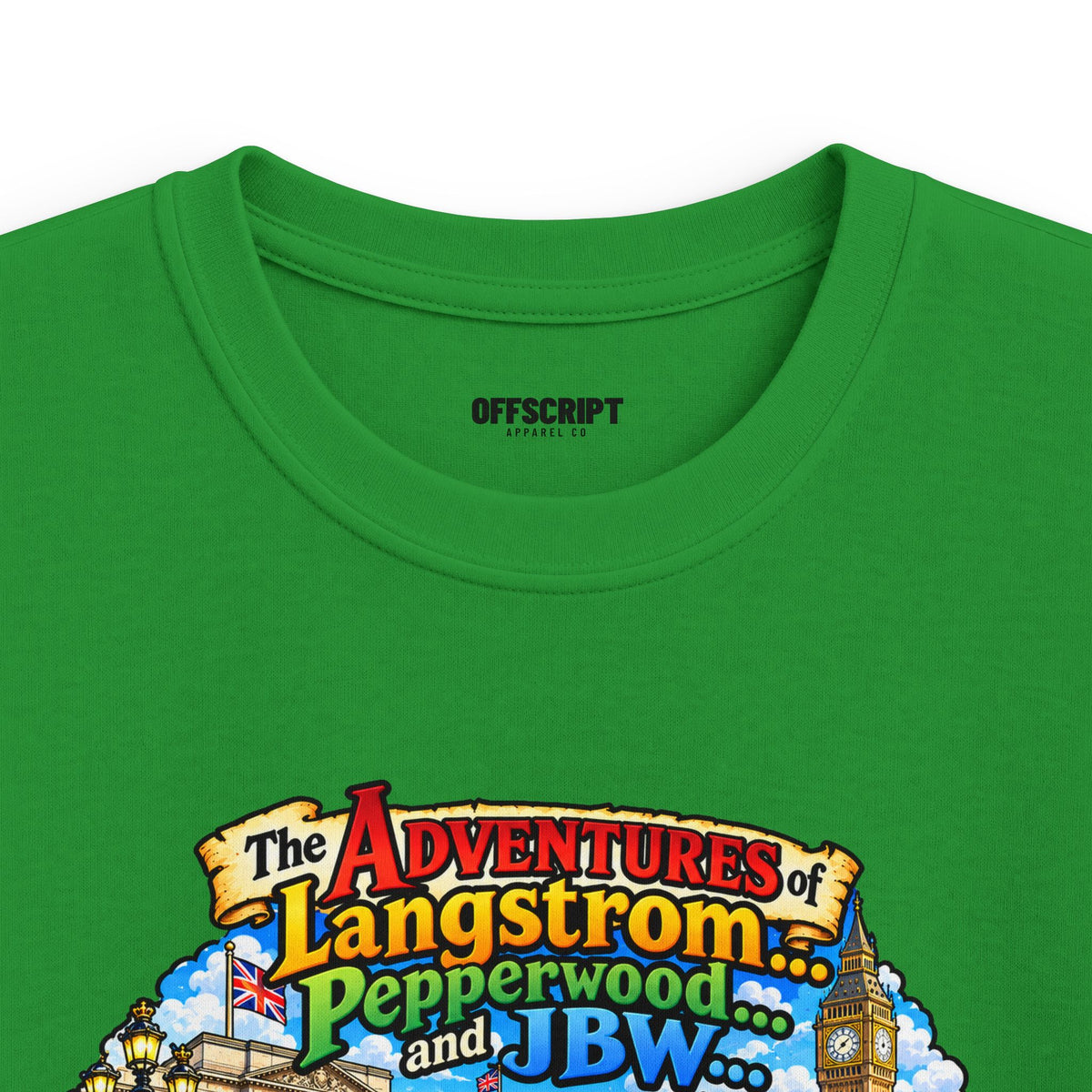 Kids T‑Shirt — 'The Adventures of Langstrom & Pepperwood' Vintage Storybook Design