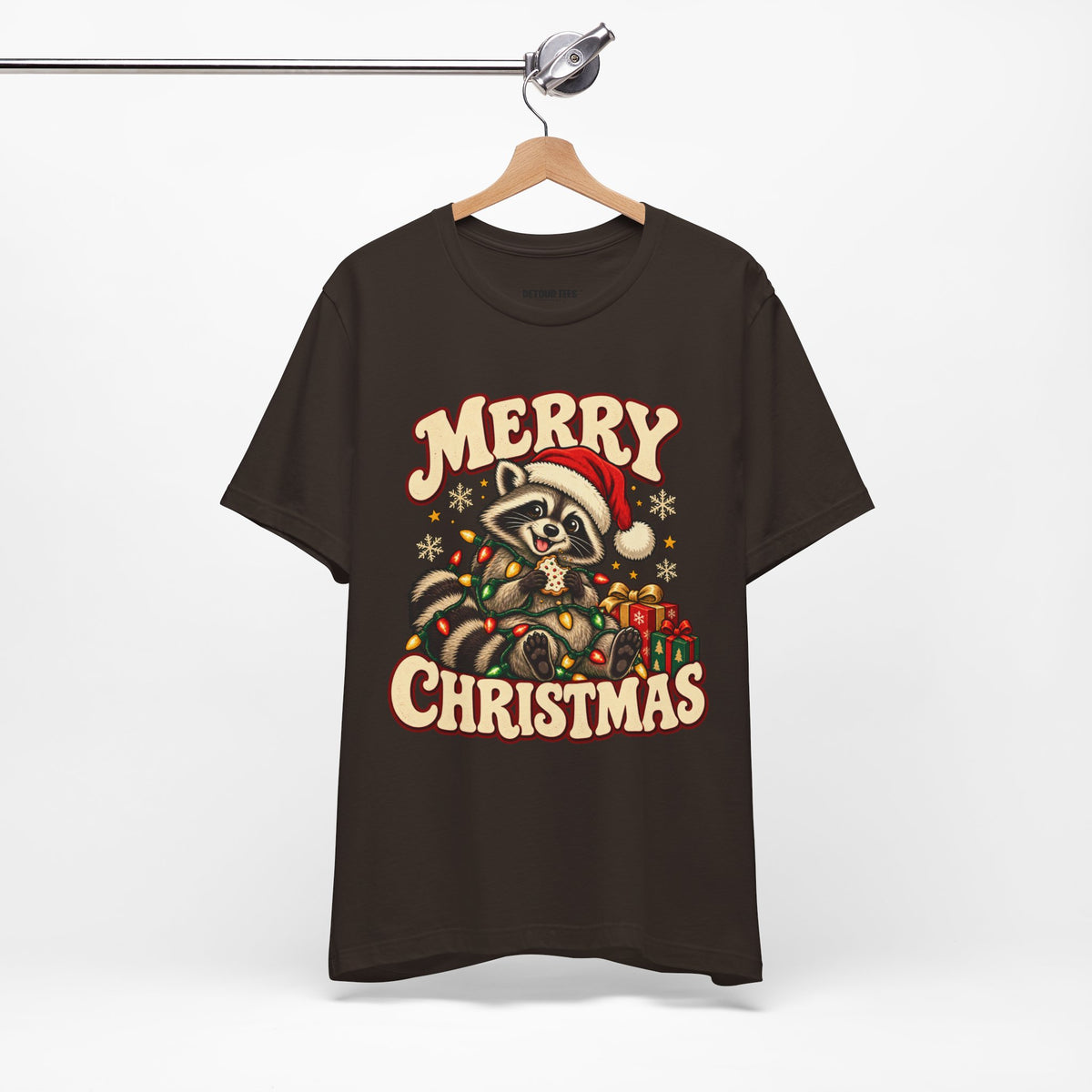 Merry Christmas Raccoon Tee