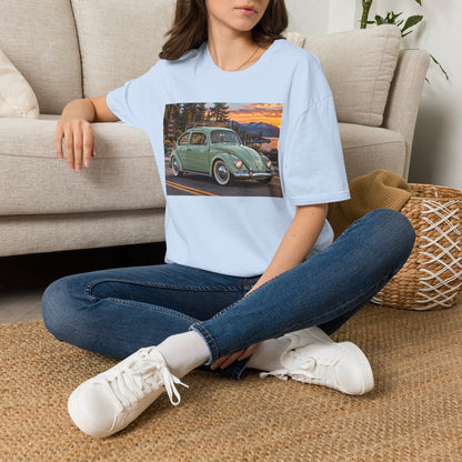 Classic VW Beetle Sunset T-Shirt — Vintage Car Lover Tee