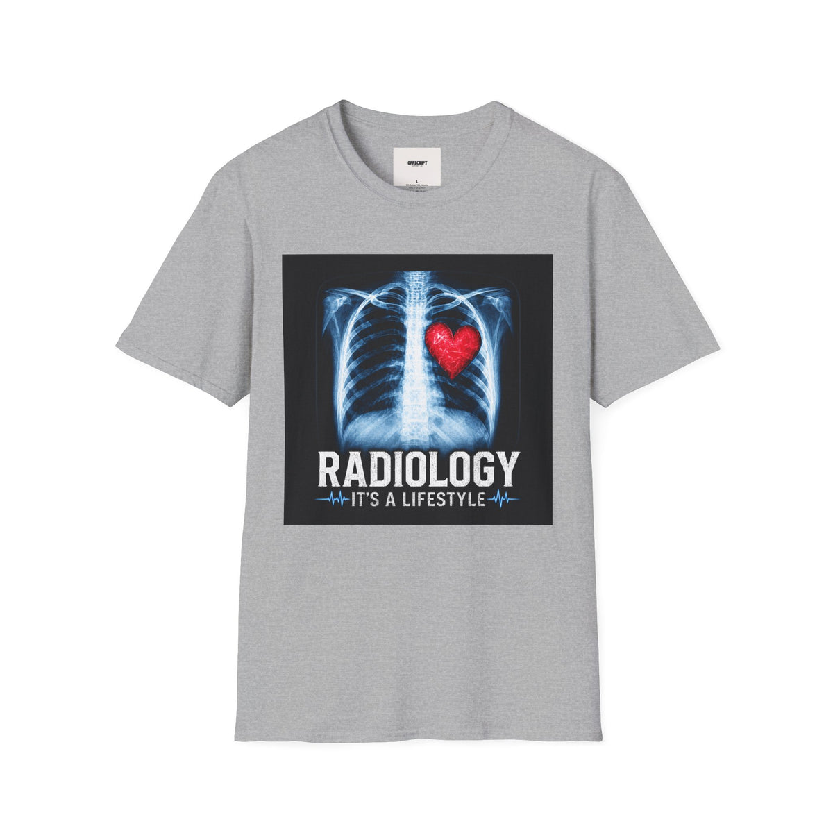 Radiology X-Ray Heart T-Shirt — "Radiology It's a Lifestyle" Tee for Radiologic Techs