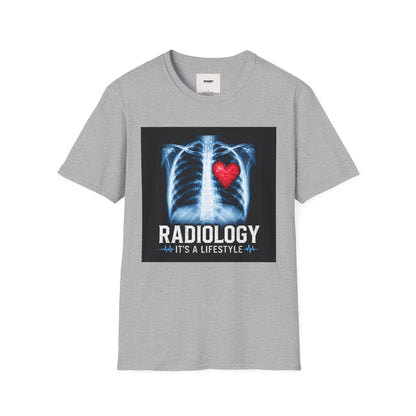 Radiology X-Ray Heart T-Shirt — "Radiology It's a Lifestyle" Tee for Radiologic Techs
