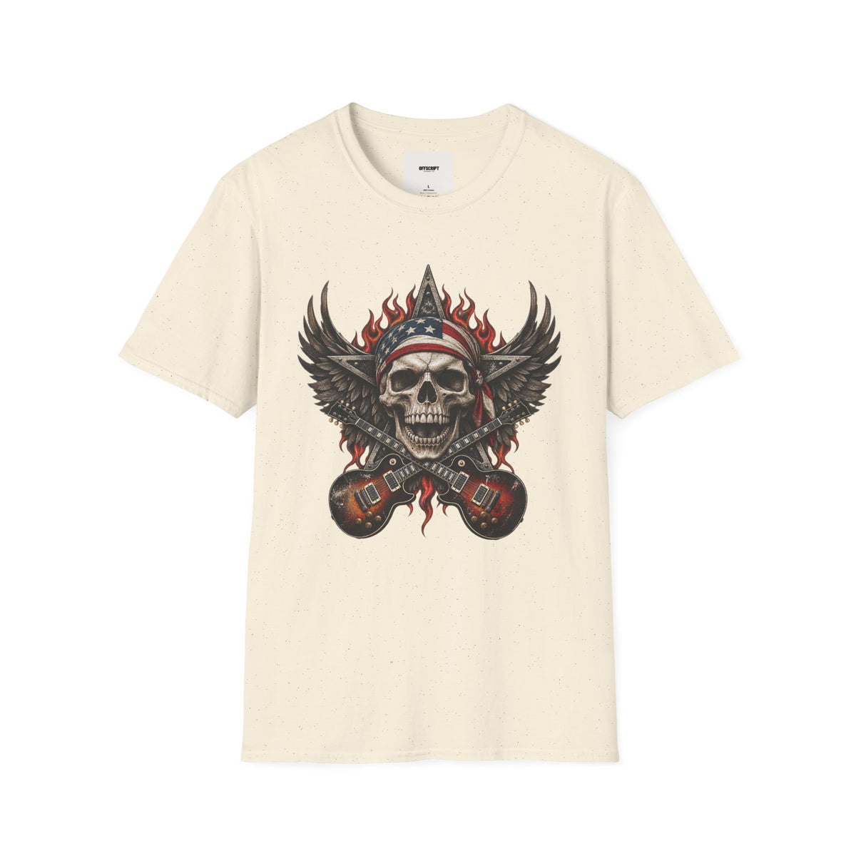 Skull & Wings T‑Shirt — American Rebel Rocker Graphic Tee