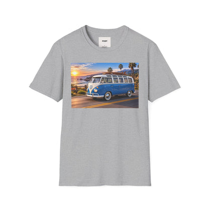 Vintage VW Bus T‑Shirt — Retro Surf Van Sunset Graphic Tee