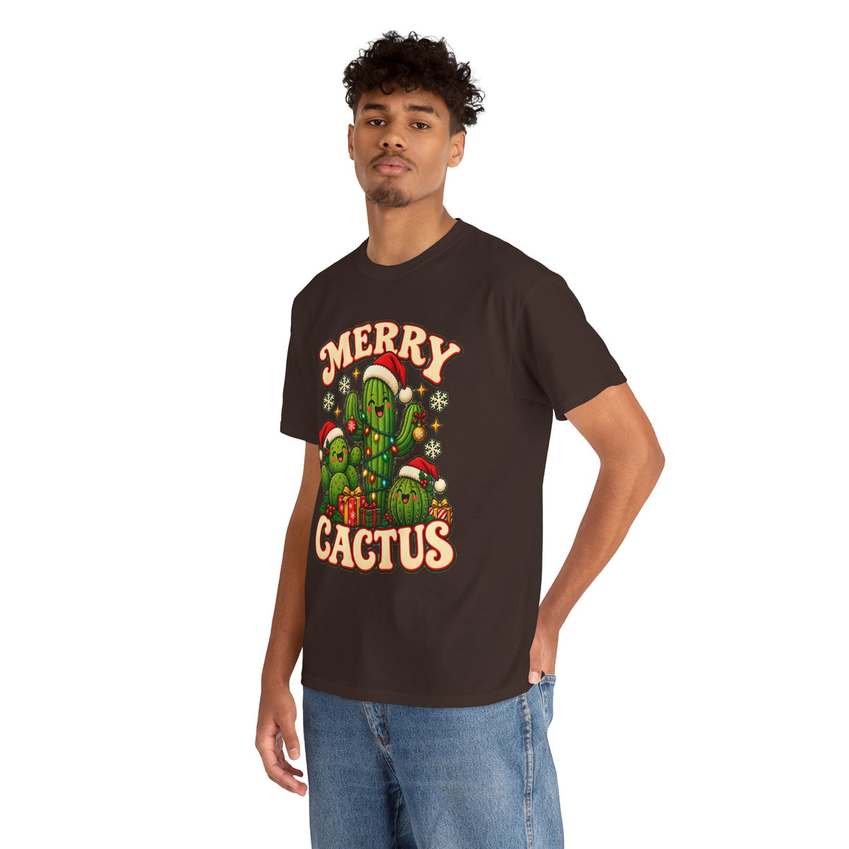 Merry Cactus Christmas Tee — Festive Holiday Cactus Shirt