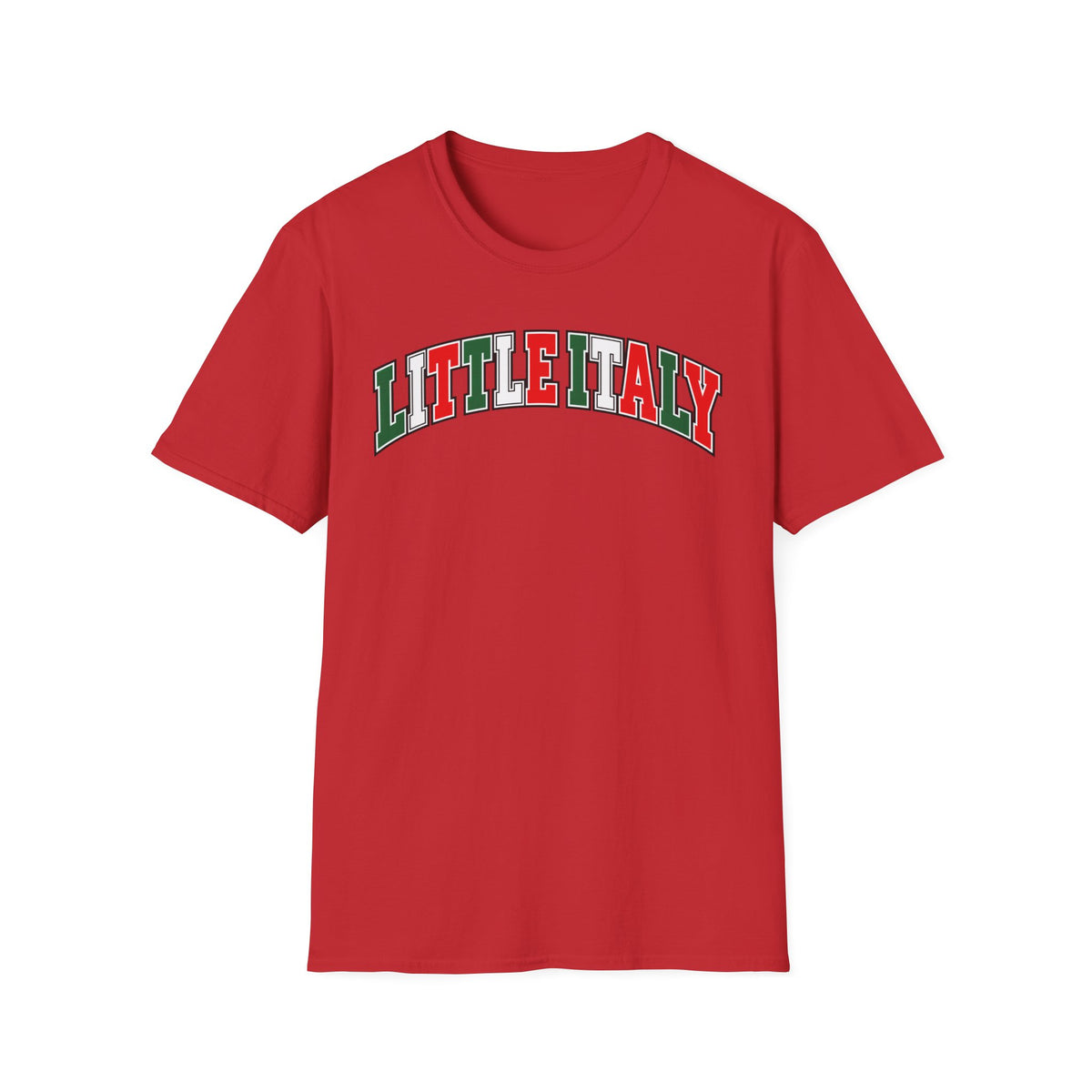 Little Italy T‑Shirt — Italian Flag Arch Graphic Tee