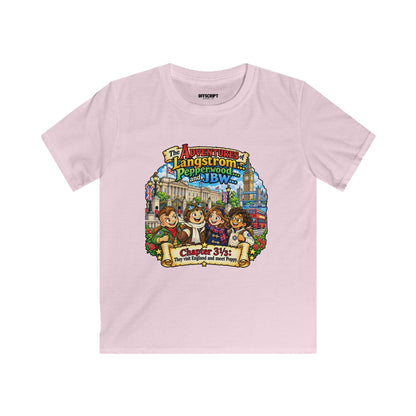 Kids T‑Shirt — 'The Adventures of Langstrom & Pepperwood' Vintage Storybook Design