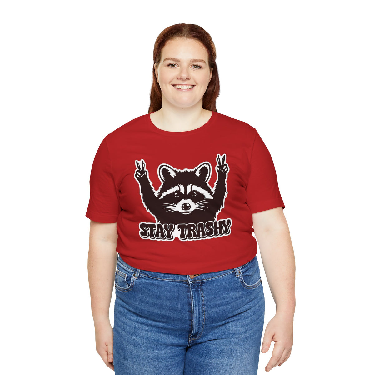 Stay Trashy Raccoon Graphic T-Shirt