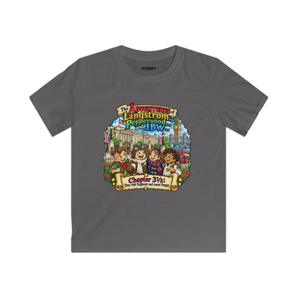 Kids T‑Shirt — 'The Adventures of Langstrom & Pepperwood' Vintage Storybook Design