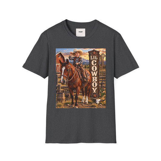 Kid's 'Lil Cowboy' T-Shirt — Cute Western Horse & Ranch Graphic