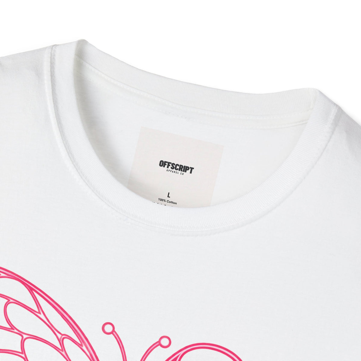 Breast Cancer Awareness Butterfly T-Shirt - Pink Ribbon Support Tee