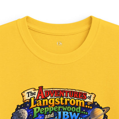 Kids Space Adventure Tee — 'The Adventures of Langstron, Pepperwood & JBW' Rocket Shirt