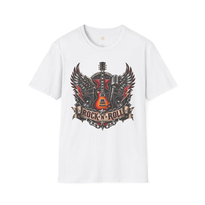Rock 'n' Roll Guitar Wings T-Shirt — Vintage Electric Guitar Music Tee