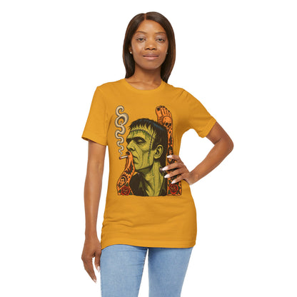 Vintage Frankenstein Smoking Monster T-Shirt