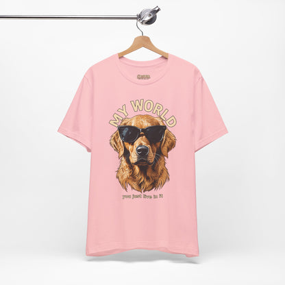 My World Golden Retriever Sunglasses T-Shirt