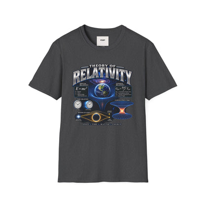 Theory of Relativity T-Shirt — Science Graphic Tee with Earth & Equations