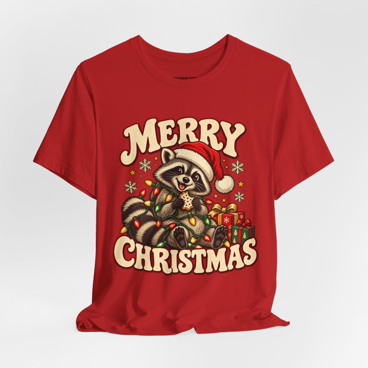 Merry Christmas Raccoon Tee
