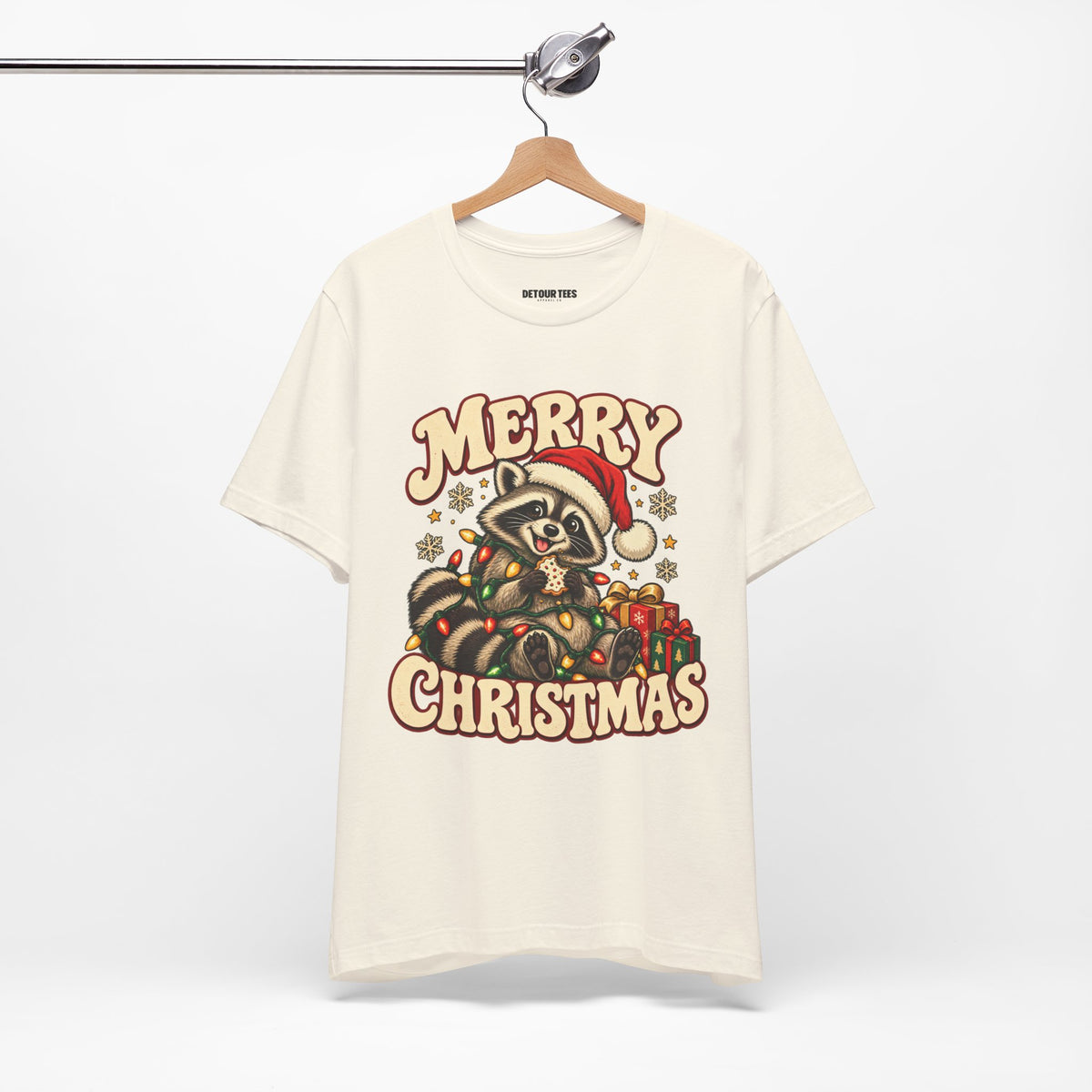 Merry Christmas Raccoon Tee