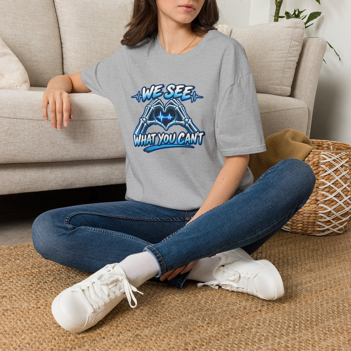 T-Shirt — “We See What You Can’t” Cardiac Tech Heartbeat Design