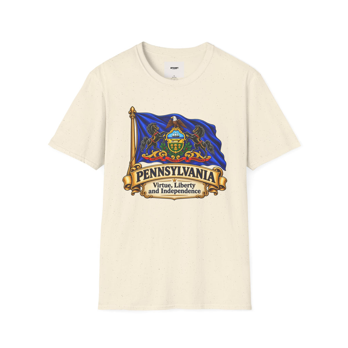 Pennsylvania Flag T‑Shirt — Vintage State Crest Tee