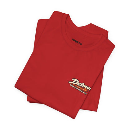 Detour Take the Long Way Road Trip Graphic T-Shirt