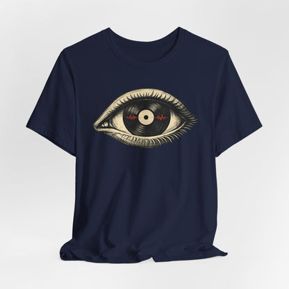 Graphic Tee — Vintage Vinyl Eye Illustration T‑Shirt