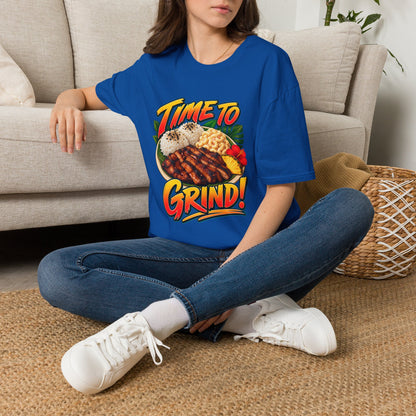 Time To Grind T-Shirt — Hawaiian Plate BBQ Graphic Tee