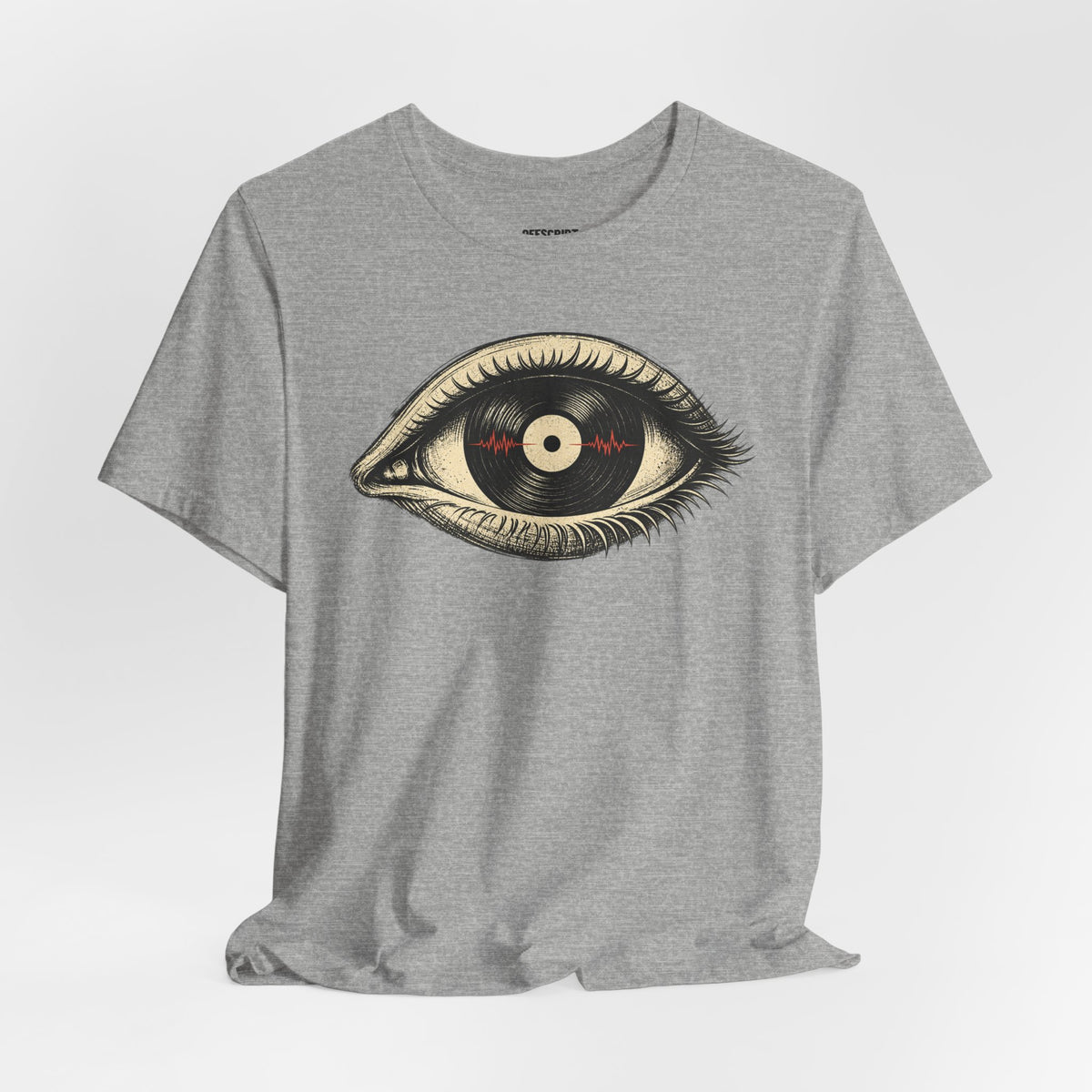 Graphic Tee — Vintage Vinyl Eye Illustration T‑Shirt