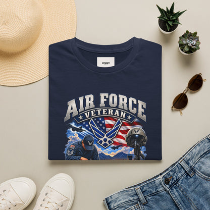 Air Force Veteran T-Shirt — Proudly Served Military Graphic Tee
