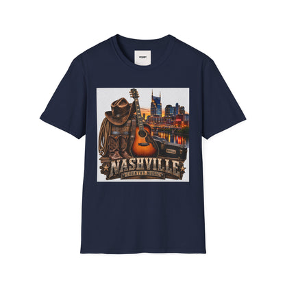 Nashville Skyline Guitar T-Shirt
