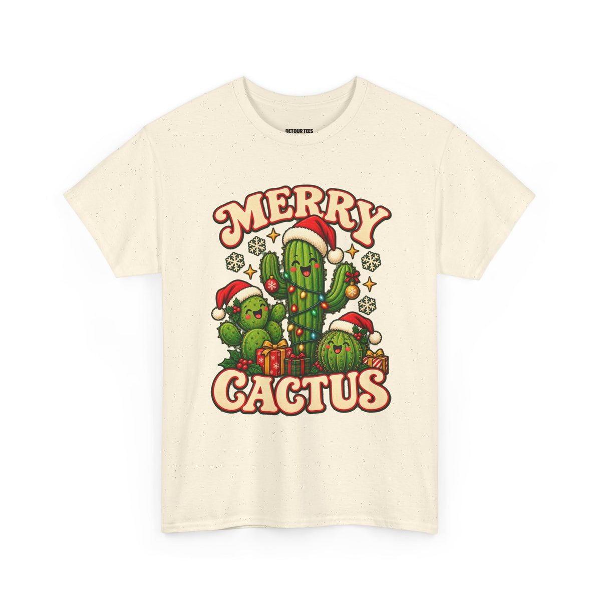 Merry Cactus Christmas Tee — Festive Holiday Cactus Shirt
