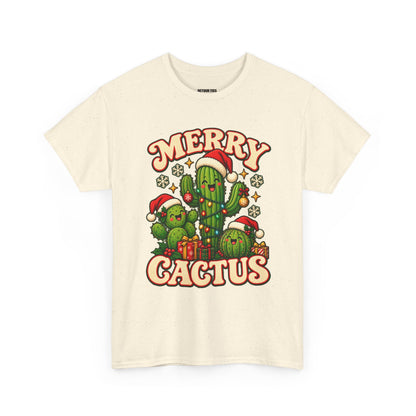 Merry Cactus Christmas Tee — Festive Holiday Cactus Shirt