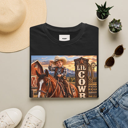 Kid's 'Lil Cowboy' T-Shirt — Cute Western Horse & Ranch Graphic