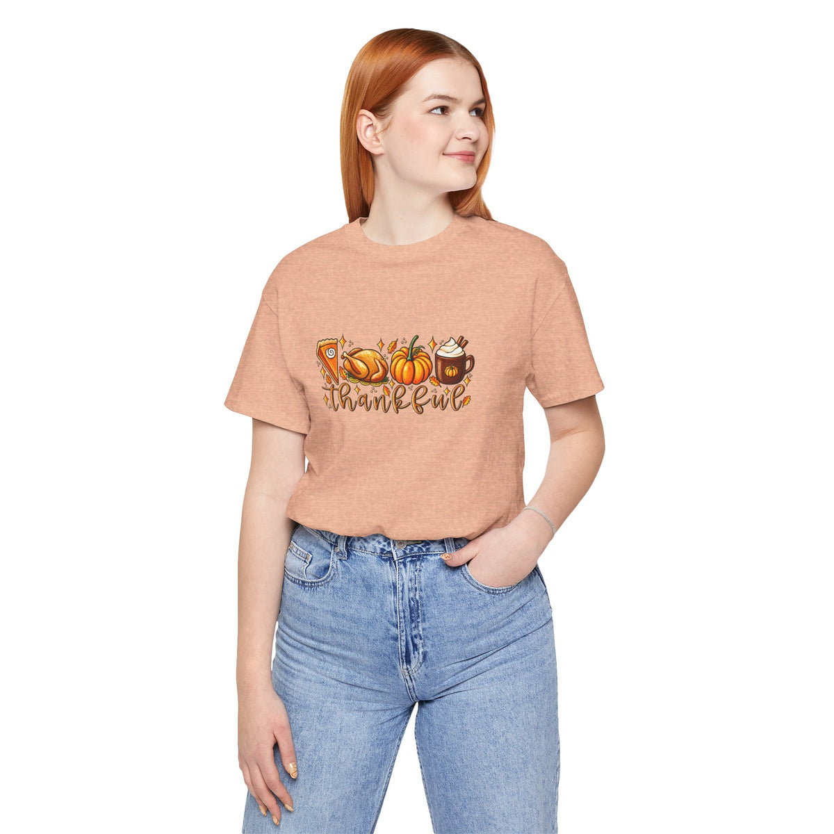Thankful Harvest Tee — Thanksgiving Pumpkin & Pie Fall Shirt