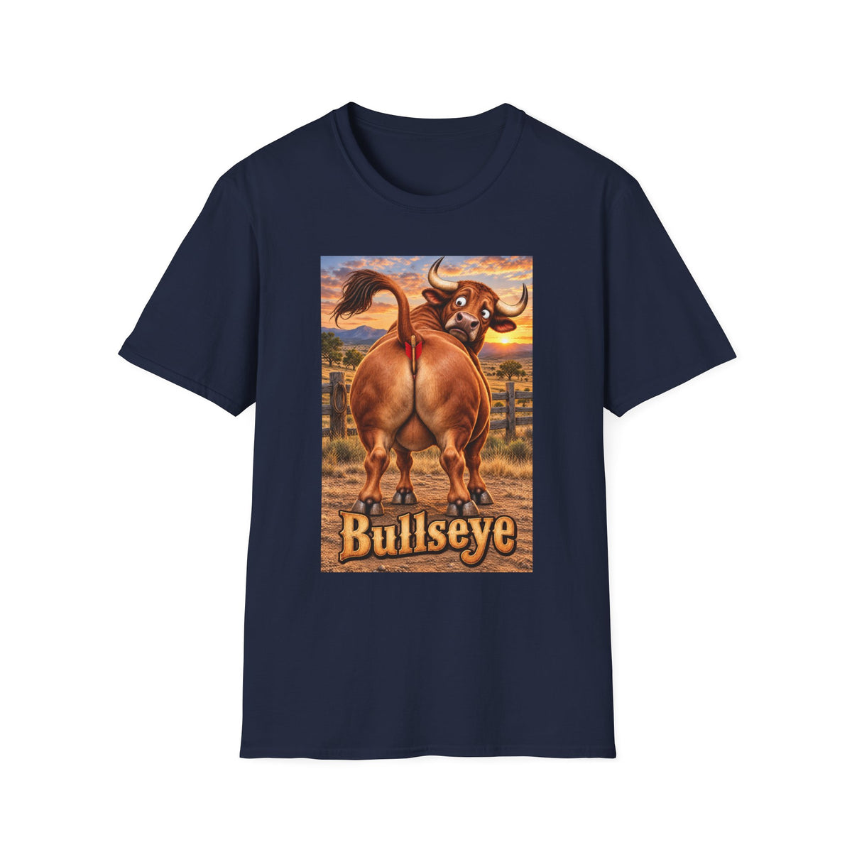 Bullseye Bull Cartoon T-Shirt